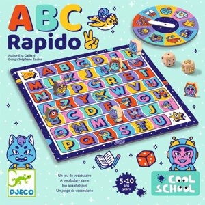 Edukacyjna gra planszowa dla dzieci ABC Rapido Djeco