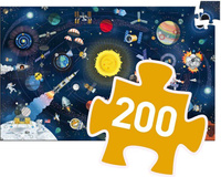 Puzzle Kosmos z książeczką 200 el Djeco