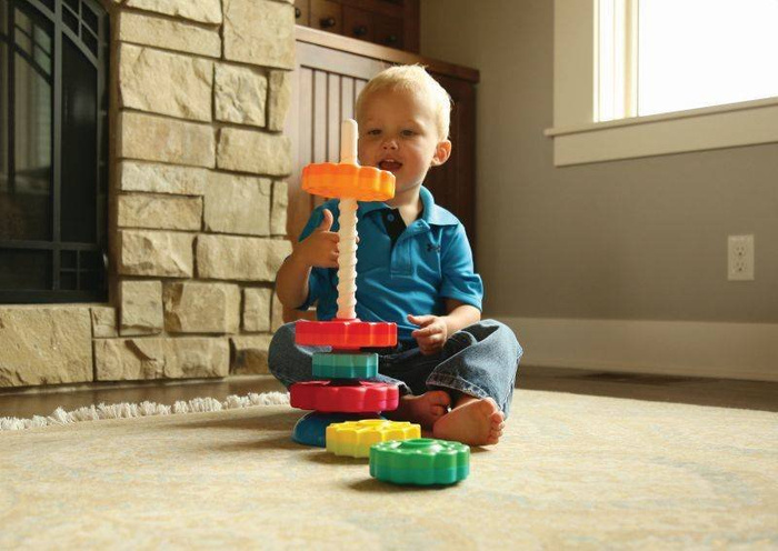 Zakręcona wieża sensoryczna SpinAgain MiniSpinny Fat Brain Toys