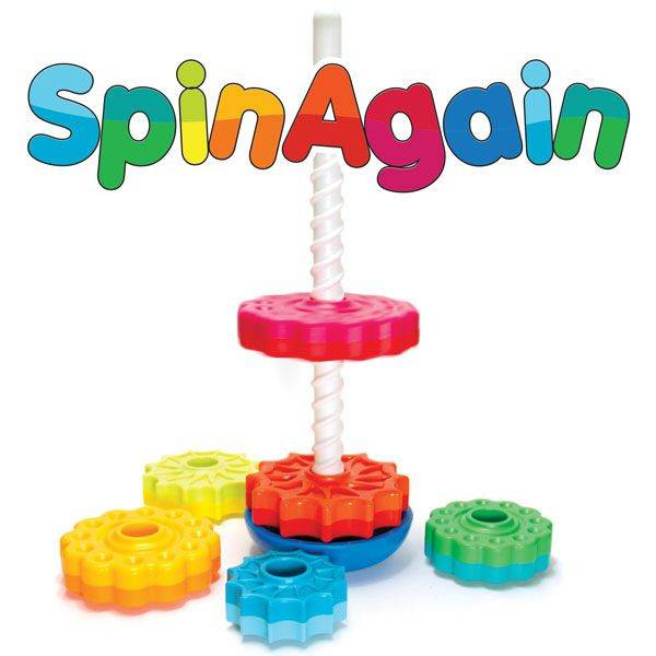 Zakręcona wieża sensoryczna SpinAgain MiniSpinny Fat Brain Toys