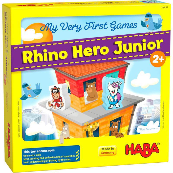 Moja Pierwsza Gra Rhino Hero Junior 2+ Haba