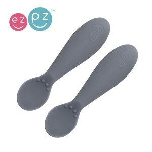 EZPZ Silikonowa łyżeczka Tiny Spoon 2 szt. szara