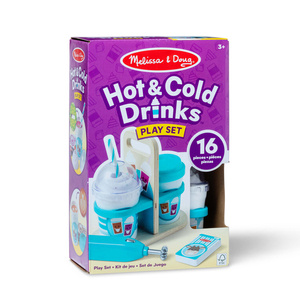 Zabawkowy zestaw z wibrującym spieniaczem do kawy i koktajli Hot & Cold Drinks Melissa & Doug