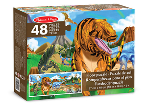 Duże puzzle podłogowe panoramiczne Świat Dinozaurów i prehistoria 48 el. Melissa and Doug