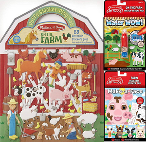 Farma Naklejki Książki Wodna Malowanka Dziecięce zestawy na długie zabawy Melissa & Doug