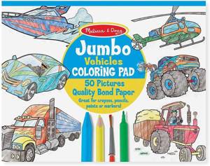 Kolorowanka Jumbo Pojazdy Melissa & Doug