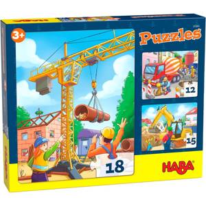 Puzzle Na Budowie 3 w 1 Haba