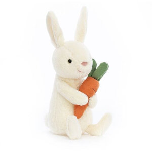 Wesoły Króliczek z Marchewką 18 cm Jellycat pluszaki dla dzieci