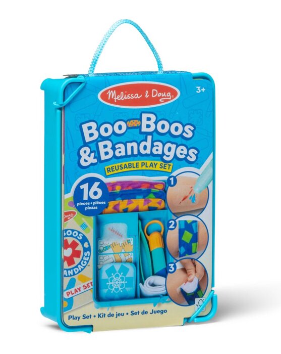 Domowa apteczka dla lalki misia Bandaże i plasterki na skaleczenia Melissa & Doug