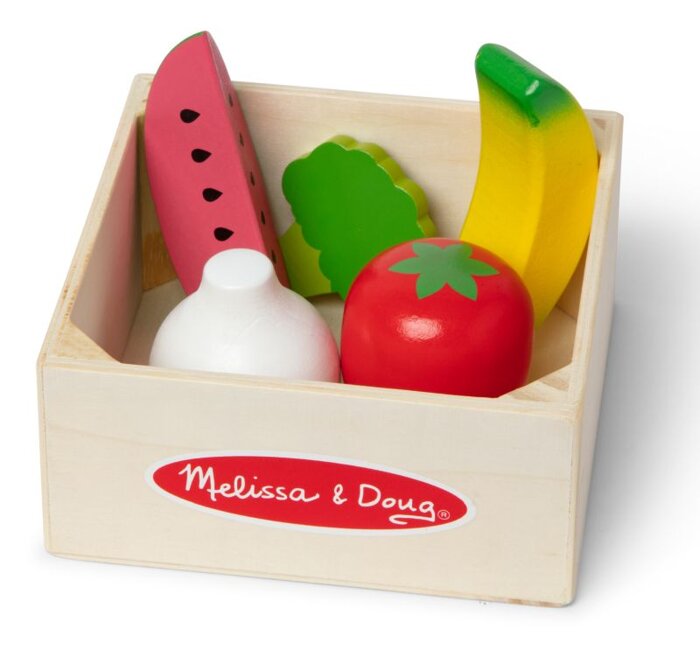 Drewniany asortyment do zabawy w sklep lub gotowanie Warzywa i Owoce Melissa & Doug