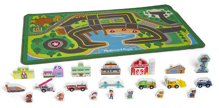 Dywanik do zabawy dla dzieci Psi Patrol i figurki Melissa and Doug