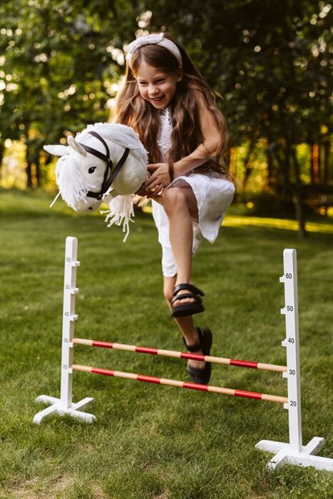 Koń na kiju czarny Hobby Horsing Astrup