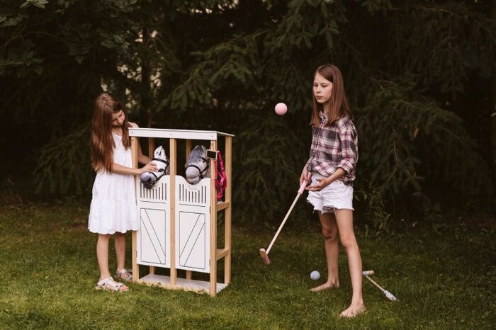 Koń na kiju z otwartą buzią Star Hobby Horsing Astrup