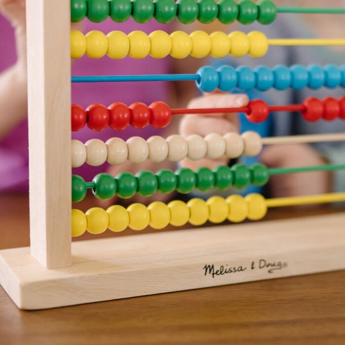 Liczydło drewniane dla dzieci 100 koralików Abacus Melissa & Doug