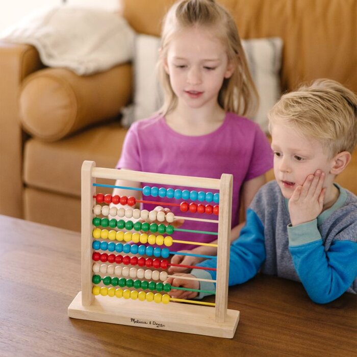 Liczydło drewniane dla dzieci 100 koralików Abacus Melissa & Doug