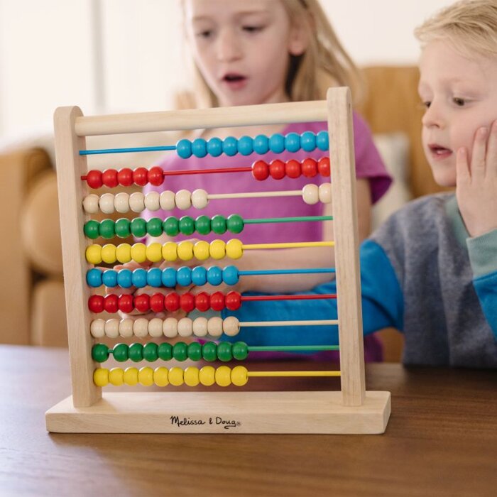 Liczydło drewniane dla dzieci 100 koralików Abacus Melissa & Doug