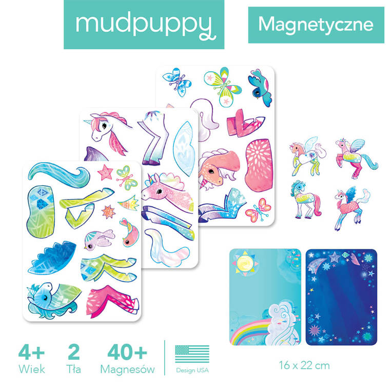 Magnetyczna układanka Magiczne Jednorożce Mudpuppy 