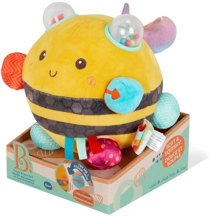 Pszczoła sensoryczna brzęcząca maskotka Fuzzy Buzzy Bee B.Toys