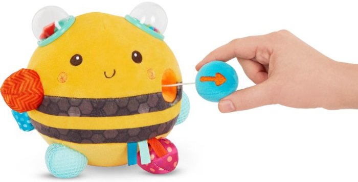 Pszczoła sensoryczna brzęcząca maskotka Fuzzy Buzzy Bee B.Toys