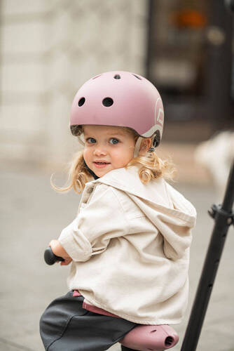 SCOOTANDRIDE Kask S-M dla dzieci 3+ Wildberry