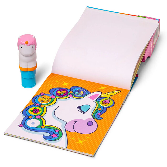 Stempel z Naklejkami 600 szt. Jednorożec StickerWow dla Dzieci Melissa&Doug