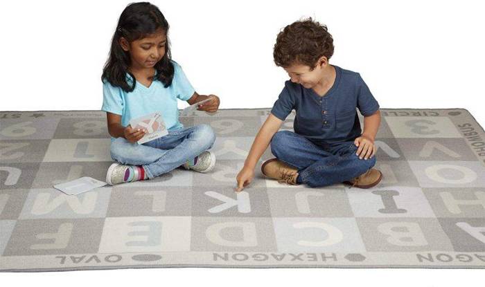 Szary dywanik Jumbo ABC-123 Melissa & Doug 