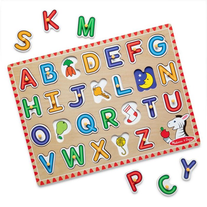 Układanka drewniana dla dzieci Alfabet Melissa & Doug