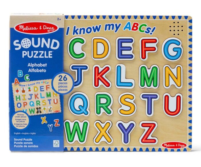 Układanka drewniana dla dzieci dźwiękowy Alfabet Melissa & Doug