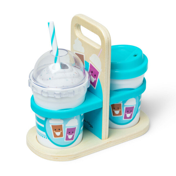 Zabawkowy zestaw ze spieniaczem do kawy i koktajli Hot & Cold Drinks Melissa & Doug