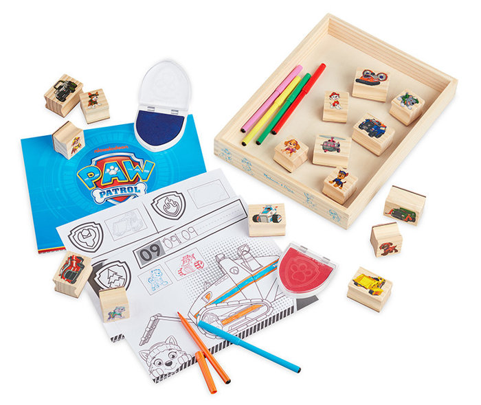 Zestaw kreatywny Psi Patrol ze stemplami Wooden Stamps Activity Set Melissa and Doug