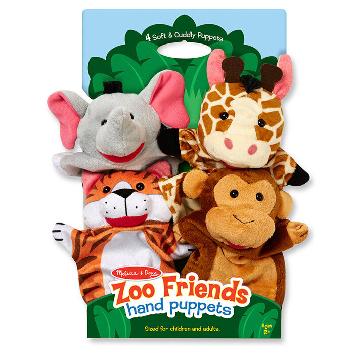 Zestaw pacynek na rękę Zwierzątka z Zoo Melissa and Doug