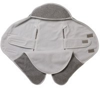 BABYNOMADE T2 6-12M - DOUBLE FLEECE LIGHT GREY/WHITE