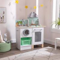 Drewniana kuchnia dla dzieci z pralką Whisk & Wash KidKraft