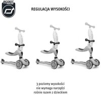 Highwaykick 1 Lifestyle 2w1 Jeździk i hulajnoga z zamykanym schowkiem 1-5 lat Zebra SCOOTANDRIDE