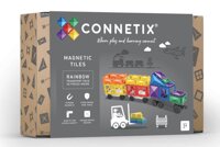 Klocki magnetyczne Rainbow Transport Pack 50 el Connetix