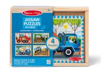 Pojazdy budowlane Drewniane puzzle 4 w 1 Melissa & Doug