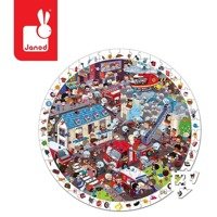 Puzzle obserwacja w walizce Straż pożarna Janod