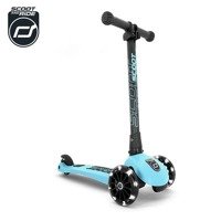 SCOOTANDRIDE Highwaykick 3 LED Hulajnoga składana ze świecącymi kółkami 3+ Blueberry