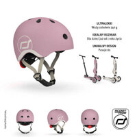 SCOOTANDRIDE Kask S-M dla dzieci 3+ Wildberry