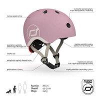 SCOOTANDRIDE Kask S-M dla dzieci 3+ Wildberry