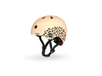 SCOOTANDRIDE Kask dla dzieci XXS-S 1-5 lat światło LED Leopard