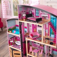 Wielki drewniany domek dla lalek z akcesoriami deluxe Shimmer Mansion KidKraft