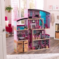 Wielki drewniany domek dla lalek z akcesoriami deluxe Shimmer Mansion KidKraft