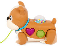 Zabawka interaktywna piesek z z ruchomymi łapkami do ciągnięcia Walk Along Puppy B.toys