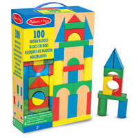 Zestaw drewnianych klocków dla dzieci 100 el. Melissa and Doug