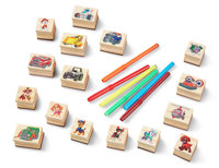 Zestaw kreatywny Psi Patrol ze stemplami Wooden Stamps Activity Set Melissa and Doug