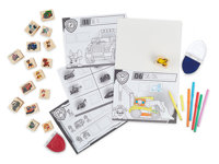 Zestaw kreatywny Psi Patrol ze stemplami Wooden Stamps Activity Set Melissa and Doug