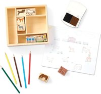 Zestaw pieczątek dla dzieci z kredkami Konie Melissa & Doug